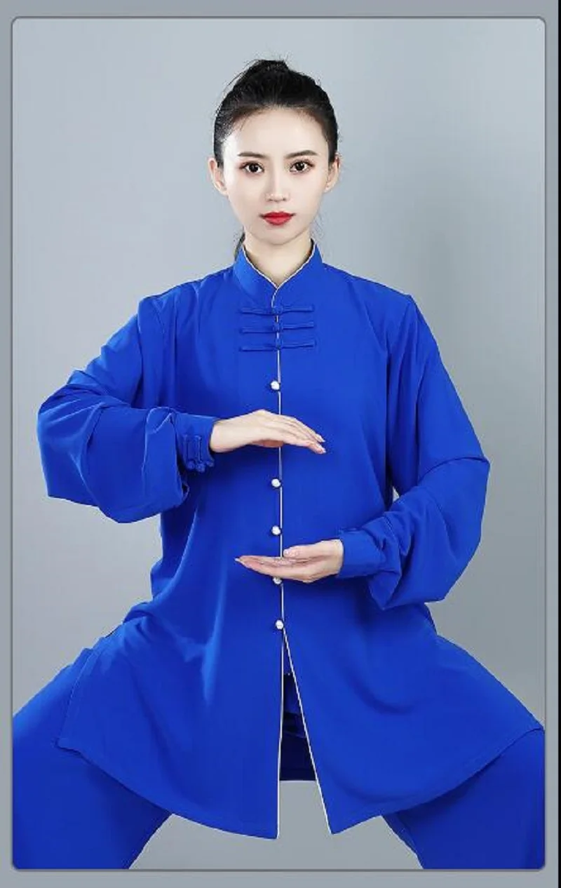 Hot Sale New Style Spring Autumn Men Women Tai Chi Clothing Chinese Kung Fu Martial Arts Suit Fashion Sport Jacket Pants Sets