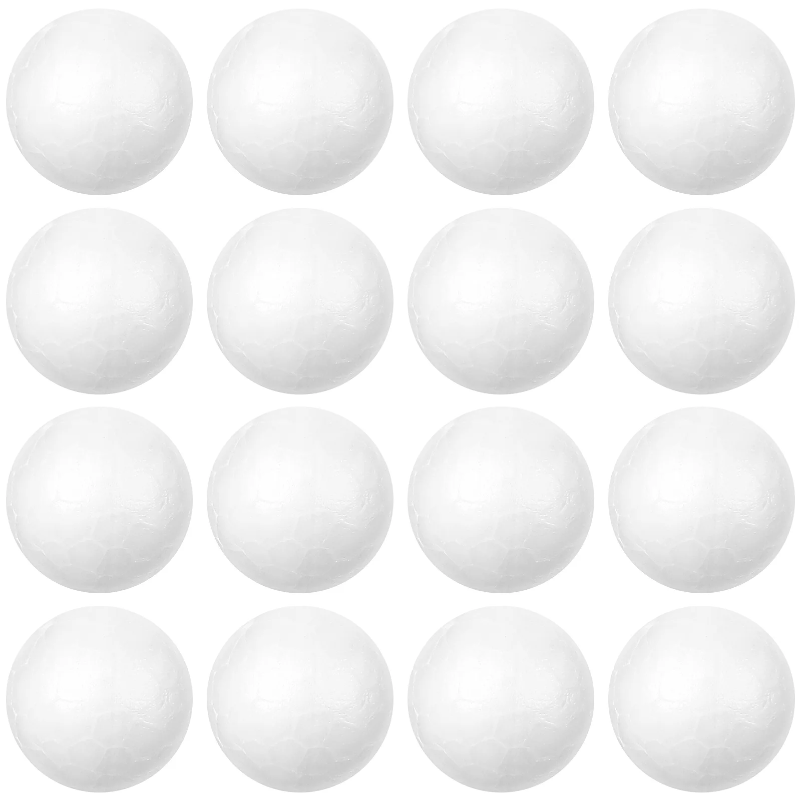 50 Pcs Foam Craft Shapes 6cm Balls Shockproof Polystyrene Toddler Wedding Decor