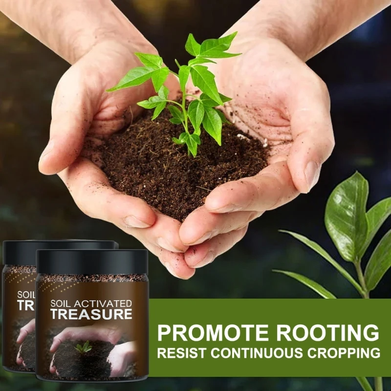 100/200g ดินเปิดใช้งาน Treasure Soil Activators Potting ดินต้นกล้าปุ๋ยหมัก