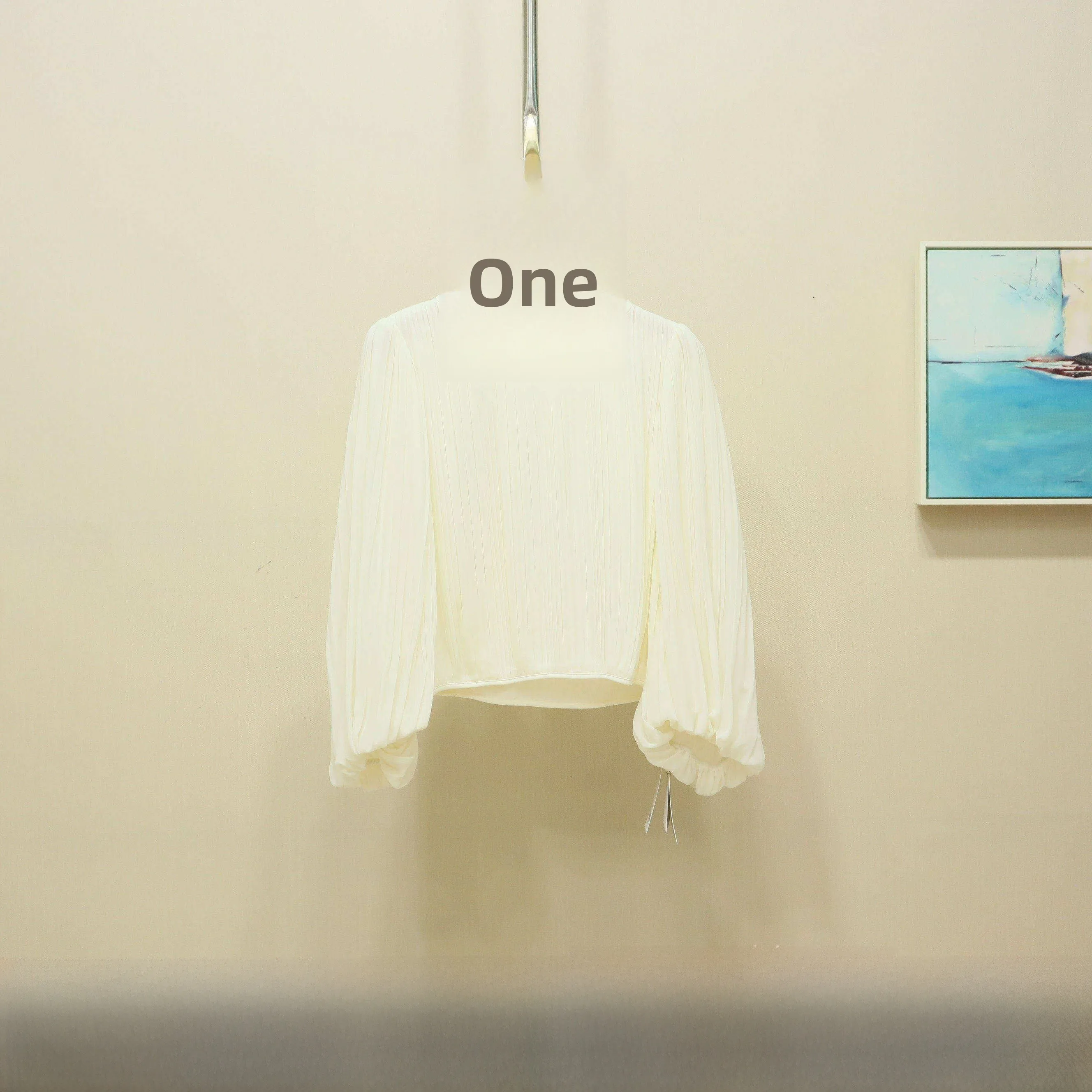 

Ele irt 2026YSING Spring New Sle Puffy Sve Comfortable Breathable Polyester Fiber round Ne Long Sve Women's Top