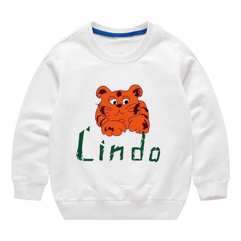 2025 New Autumn Boys Sweatshirts Cotton Kids Hoodies Casual Cartoon Printting Shirts Baby Boy Clothing 2-7 Years Children Tops