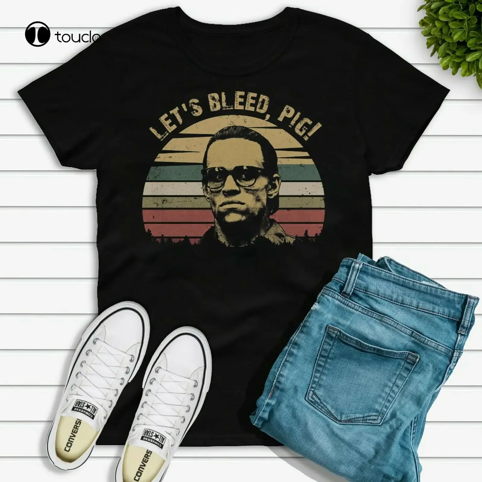 Let'S Bleed Pig Vintage T-Shirt Tee