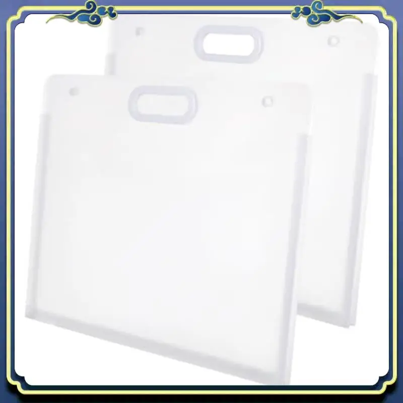 Portable 2Pcs Plastic Art Folders Rectangular Art Storage Box For Painting Sketch Photography Art