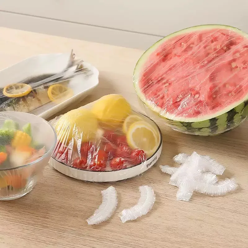 600Pcs Stretchable Disposable Food Fresh Cover Elastic Bowl Lid for Refrigerator Picnic Party Food Storage