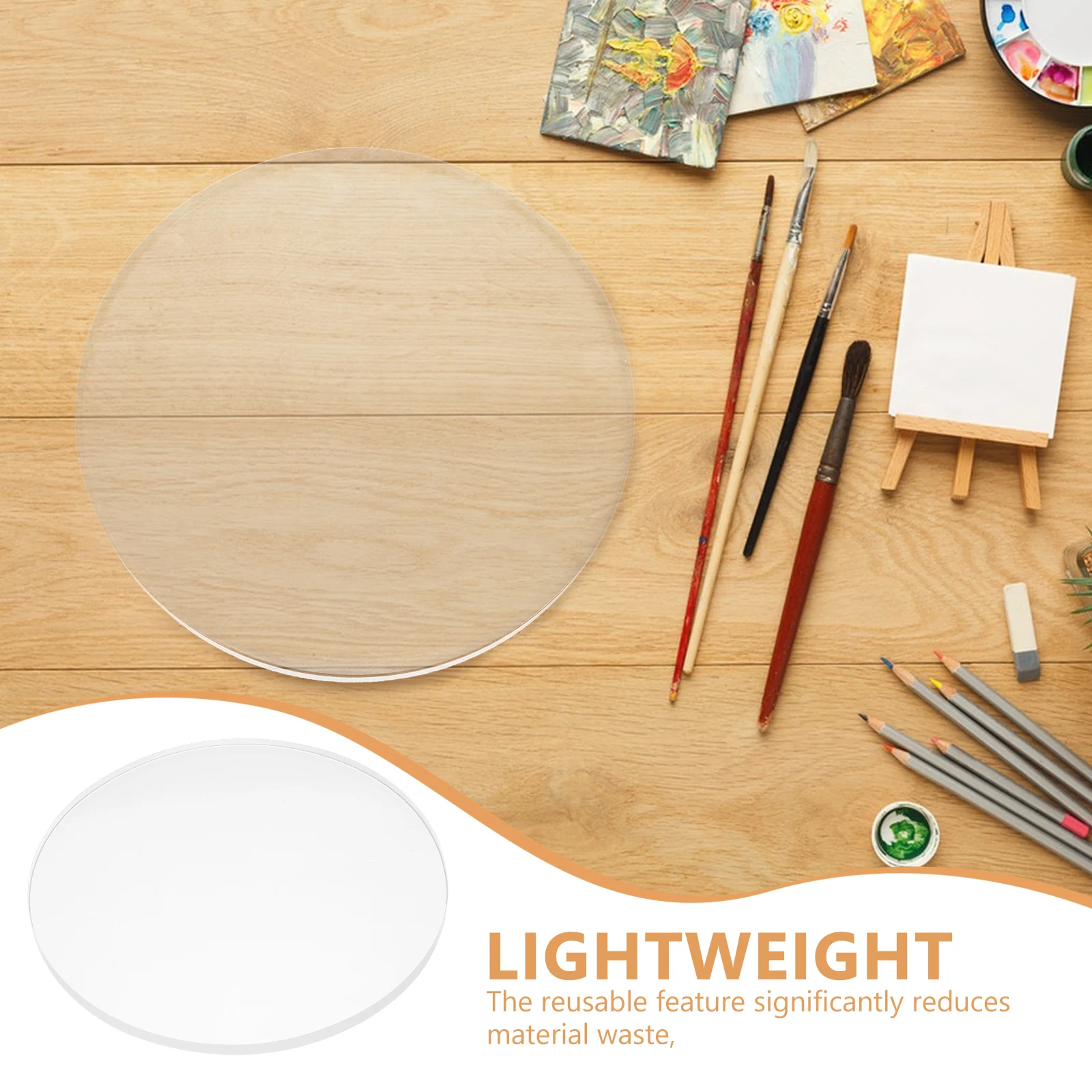 

18cm Round Gel Print Plate Reusable Gel Monoprinting Plate For DIY Crafts Scrapbooking Card Making Gel Plate For Printmaking
