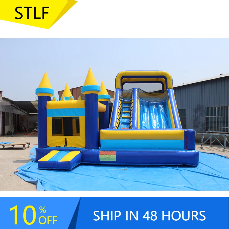 

STLFHigh Quality Wholesale Bouncy Castle Inflatable Bouncing Castle With Slide Commercial Bouncy Castle For Kids