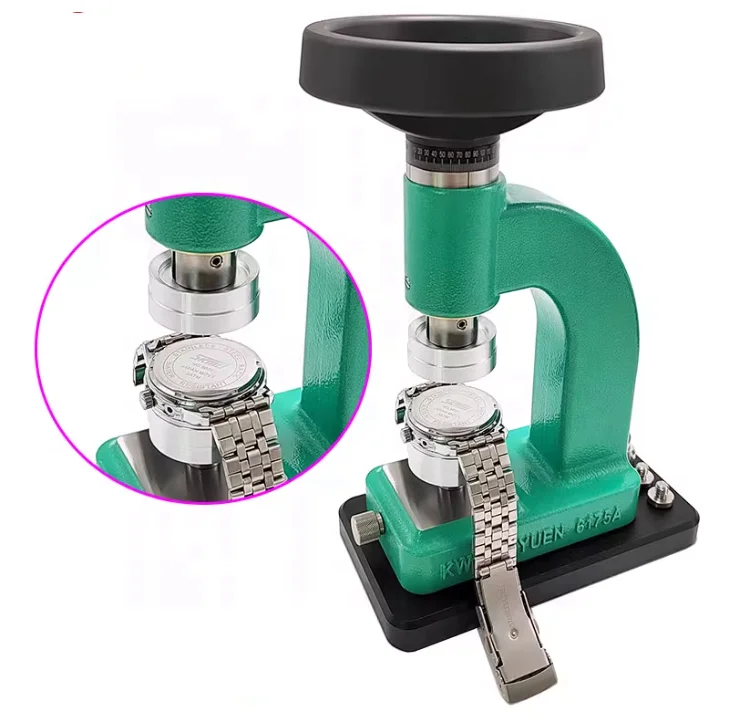 TLF KWONG YUEN herramienta de reparación de relojes hecha 6175A cubierta trasera de reloj abierta giratoria Prs cubierta trasera quitar correa de reloj Machi todo en uno