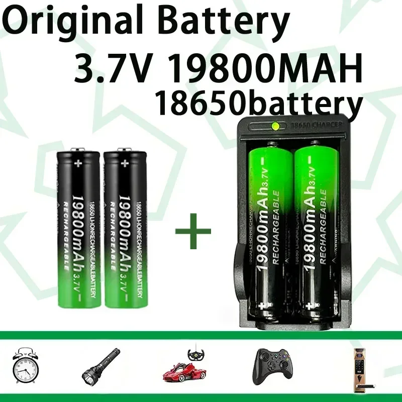 18650 Battery Best-selling  Lithium-ion 3.7V 19800MAH+charger Rechargeable Battery Suitable for Screwdriver Battery