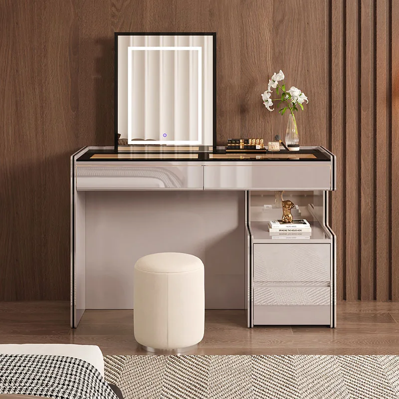 Luxury Bedroom Vanity Table Accessories Makeup Drawers Storage Dressing Table Modern Coffee Penteadeira Lounge Suite Furniture