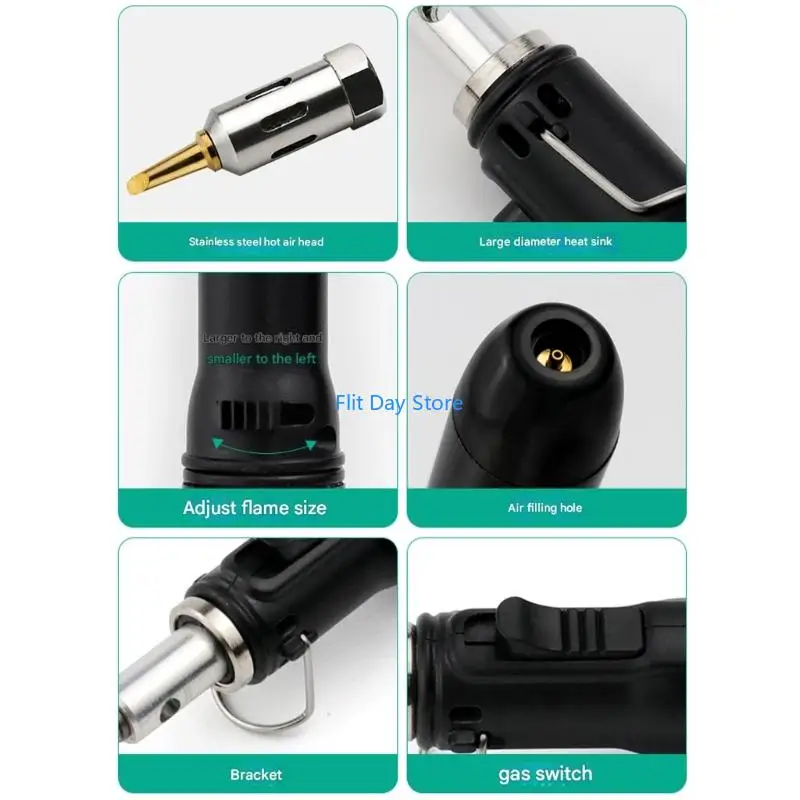 F92C Ergonomic Gas Operated Soldering Pen With Safety Grip For Easy Handling