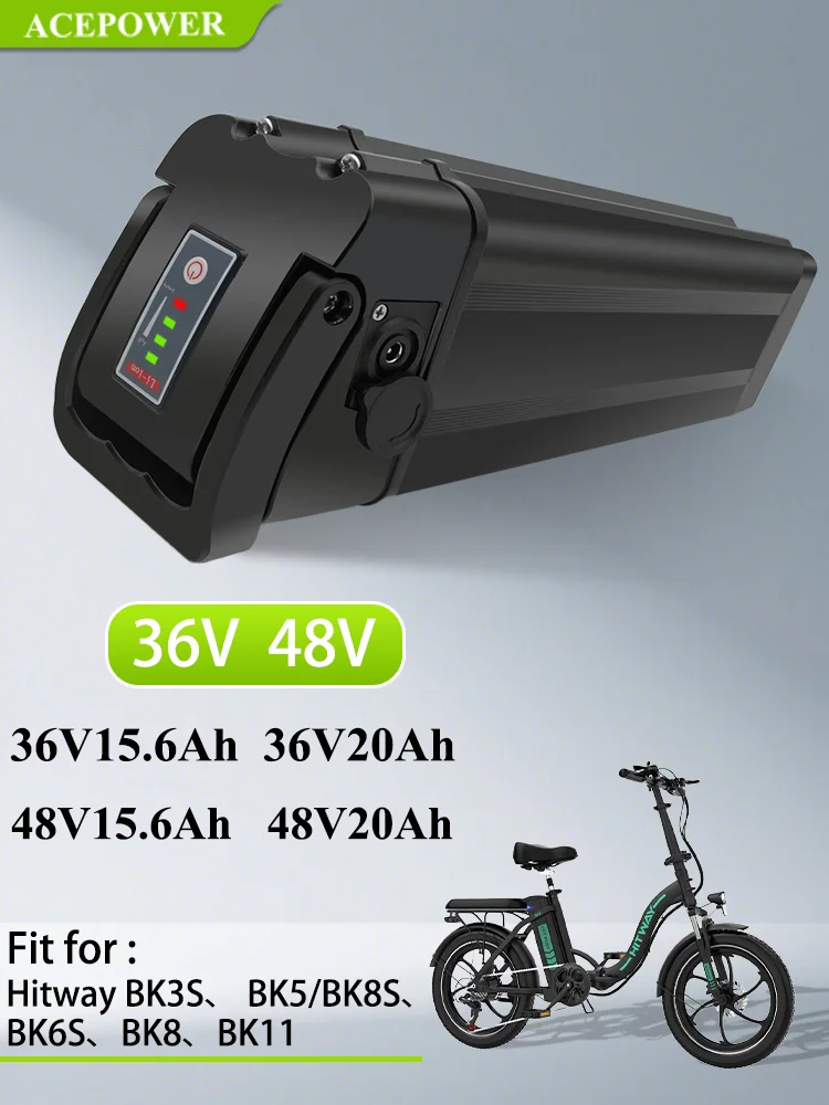 E-bike accu voor COLORWAY Hitway BK3 BK5 BK6 BK8 BK11 BK37 36V 12Ah 15Ah 20Ah accu voor OneSport BK6 EVERCROSS EK5 EK6 - afbeelding 2