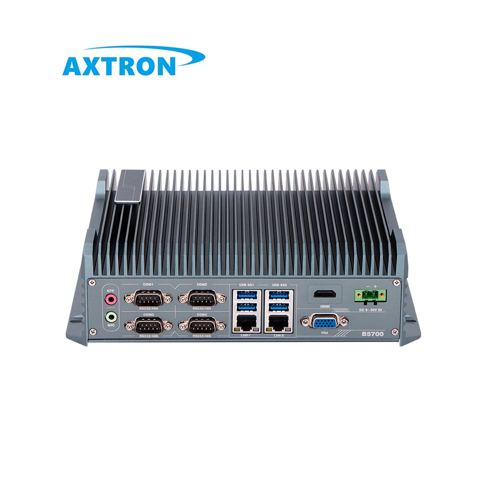 Dual LAN 8 USB 6 COM RS232 RS485 Linux Windows-compatibel Fanless OEM OPS Mini PC NAS Industriële besturing Klaar ingebedde computer