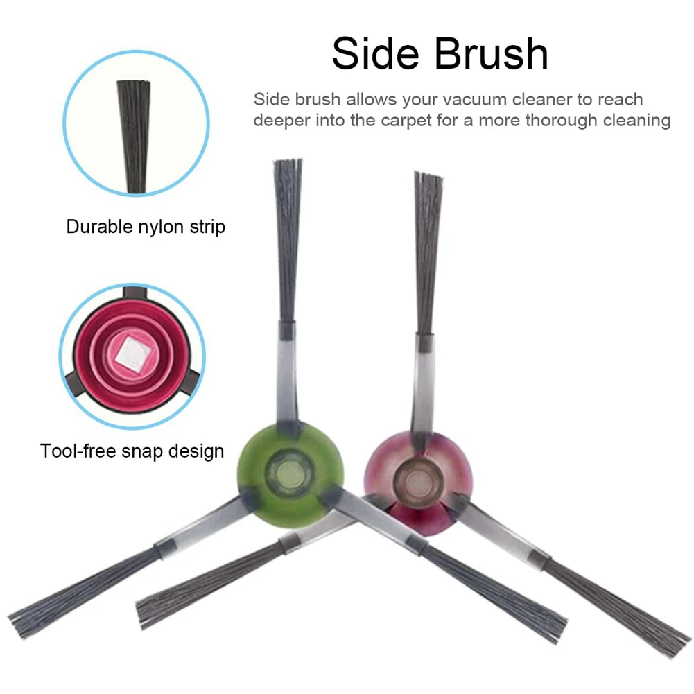 Escova De Rolo De Substituição Escova Lateral Filtros, acessórios De Aspirador De Pó, Ecovacs Deebot Ozmo T9 AIVI T9 AIVI Plus T9 PRO
