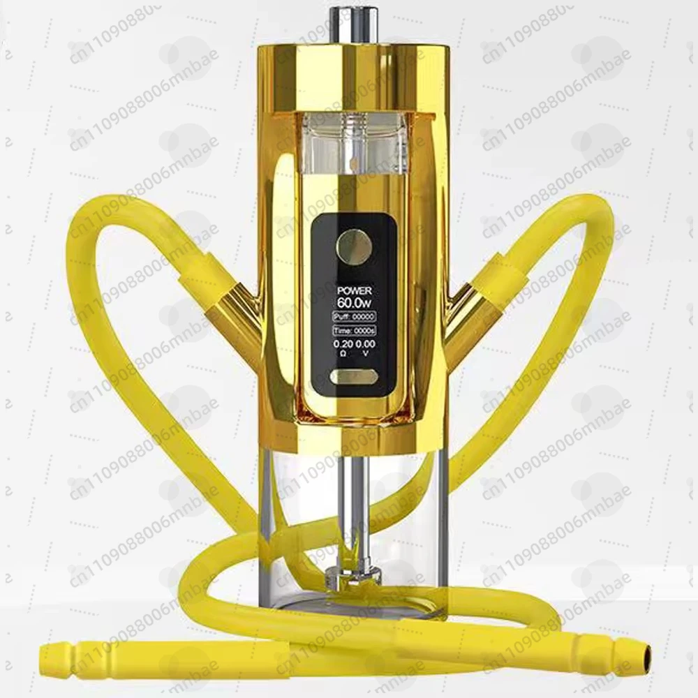 Nueva Cachimba Electrónica de Doble Tubo 2026, Sin Necesidad de Carbón, Restauración del Sabor, Fácil de Transportar, Gran Volumen de Humo, Uso en Coche y Hogar