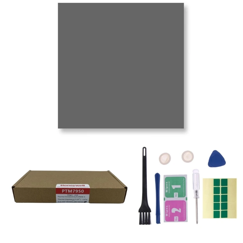Honeywell- PTM7950 Thermal Pad,Laptop CPU Graphics Card GPU Phase-change Cooling Silicone Grease Pad Gasket Conductive Paste