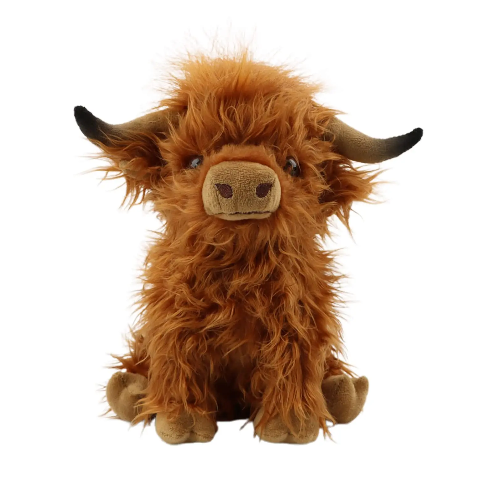 

Highland корова набивное животное шотландский горный корова плюшевая игрушка симпатичная ферма Плюшевые рождественские подарки на день рождения для взрослых мальчиков девочек