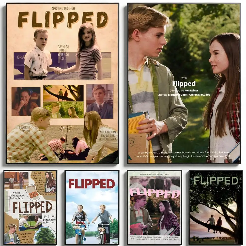 movie Flipped Poster Poster HD Printing Fresh Elegant Style Wall Art Home Decor For Living Room Bedroom Gift