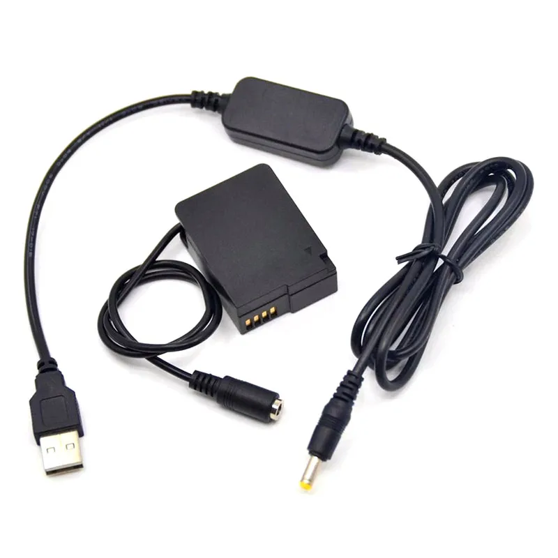 DMW-DCC8 DC Coupler DMW BLC12 Dummy Battery Plus 5V USB Power Adapter Cable for Panasonic DMC-GH2 GH2K GH2S G85 GX8 DC-G95 G99