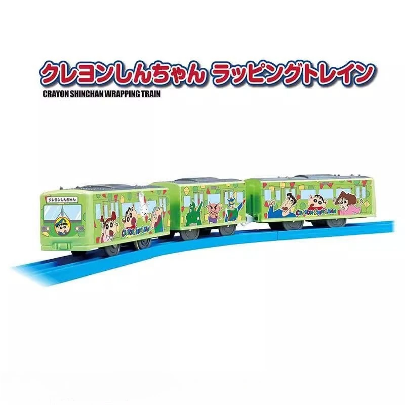 Takara Tomy Tomica Treno a motore ferroviario Pastello Shin-chan Anime Shinkansen Modelli di veicoli Collezione regalo di compleanno Ornamento