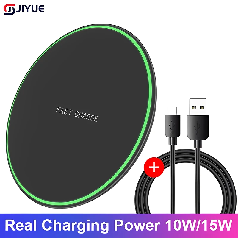 

Беспроводное зарядное устройство 15 Вт Max, быстрая беспроводная зарядная панель для IPhone 16/16 Plus/16 Pro Max/15/14/13/SE/12 Series, Samsung Galaxy