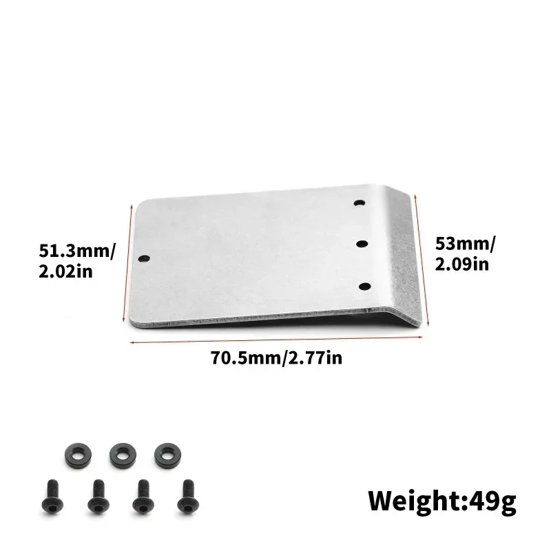 For Tamiya 1/10 2WD BBX-01 BB-01 RC Car Metal Roof Plate Armor