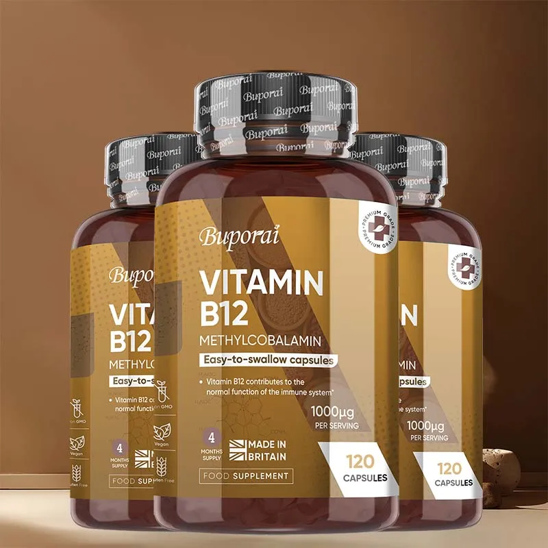 

Vitamin B12 Supplement - Energy Brain Memory Mood, Heart Function, Nervous & Immune System Support