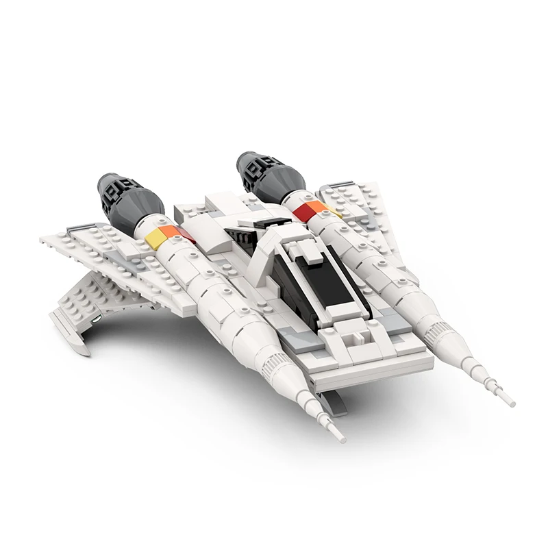 MOC Classic Movie Space BUCK ROGERS Starfighter Ship Building Blocks Military Combat Spacecraft Fighter Brick Toys Birthday Gift