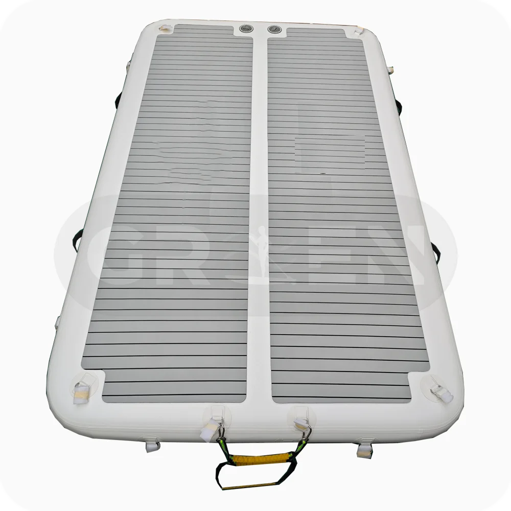 

Customized Size And Color Commercial Ocean Floats Island Inflatable Boat Dock Inflatable Swim Platform Floating Dock For Yacht