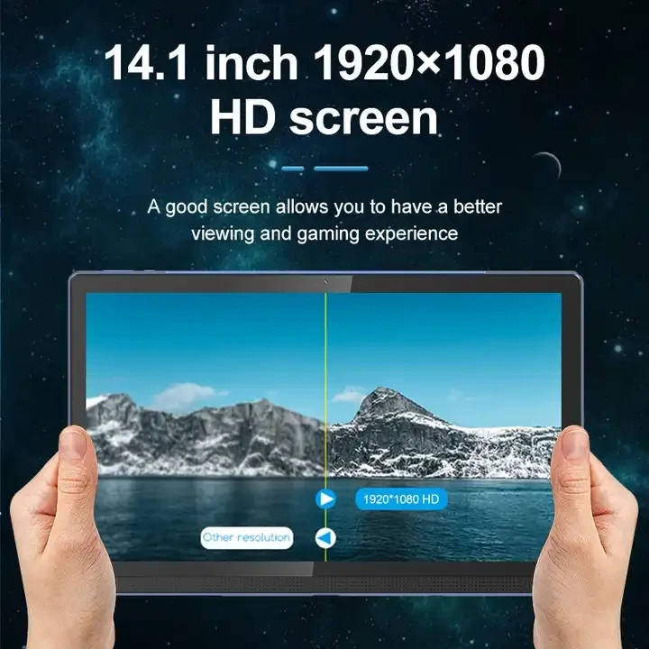 Супер новый 14,1-дюймовый планшетный ПК Android12 12 ГБ + 256 ГБ 1920*1080 IPS PhoneCall 5G WiFi Pad для онлайн-класса Kidstab Музыкальные листы