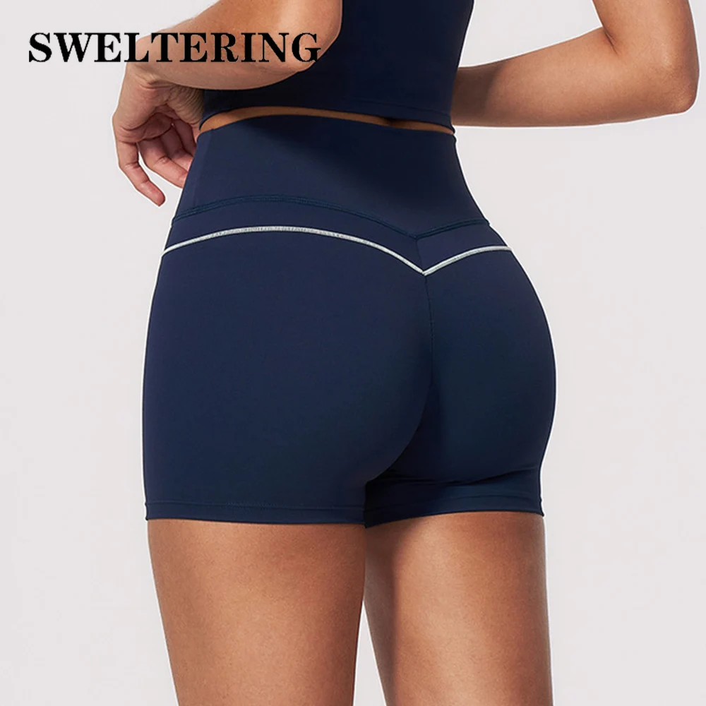 High Waist Yoga Shorts Women Fitness Sport Shorts Cycling Runnings Short Tights Female Slim Workout Shorts Jogging Sports Shorts