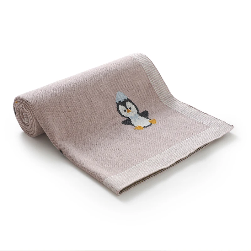 

Baby Blankets Knit 100*80cm Year-Round Newborn Babies Stroller Nursery Swaddle Wrap Receiving Quilt Infant Toddler Crib Cellular