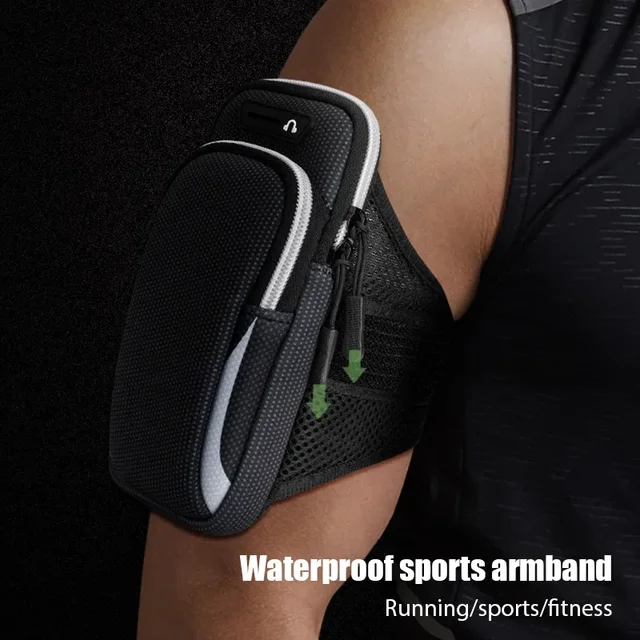 Uniwersalna opaska na ramię Sportowe etui na telefon do biegania Uchwyt na telefon Sportowa torba na telefon iPhone Xiaomi Huawei poniżej 6,5" 7,2"