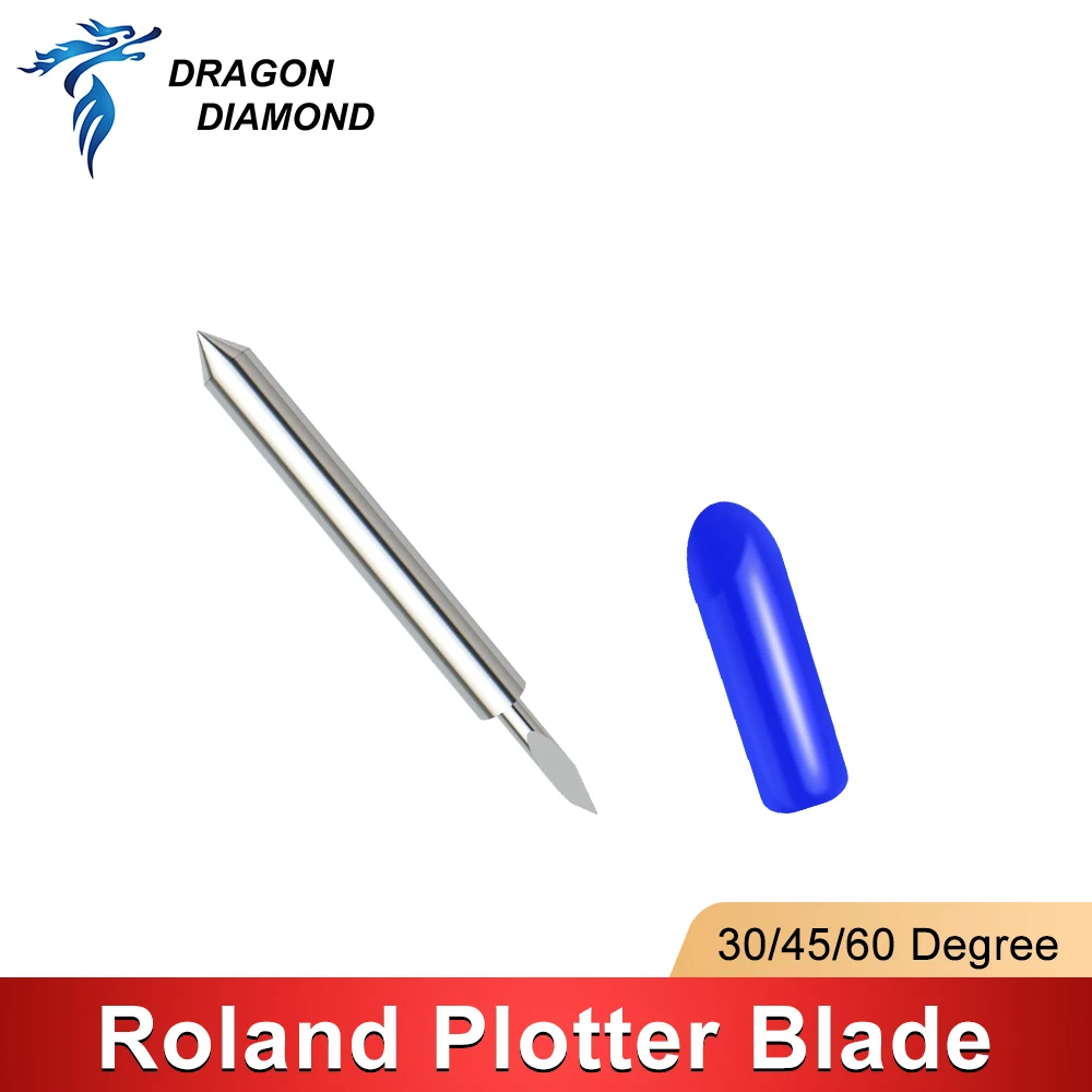 DRAGON DIAMOND Roland Plotter Blade Cutting 30/45/60 Degree Vinyl Cutter Spare Part Milling Cutter Carving Tools