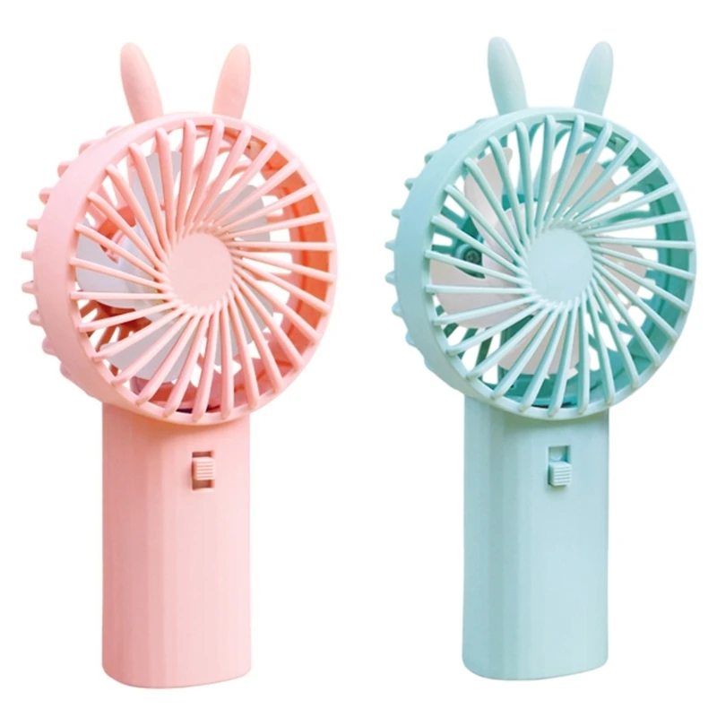 Handheld Portable Fan Mini Cooling Fan Mute Design Powered by AA-Batteries Mute-