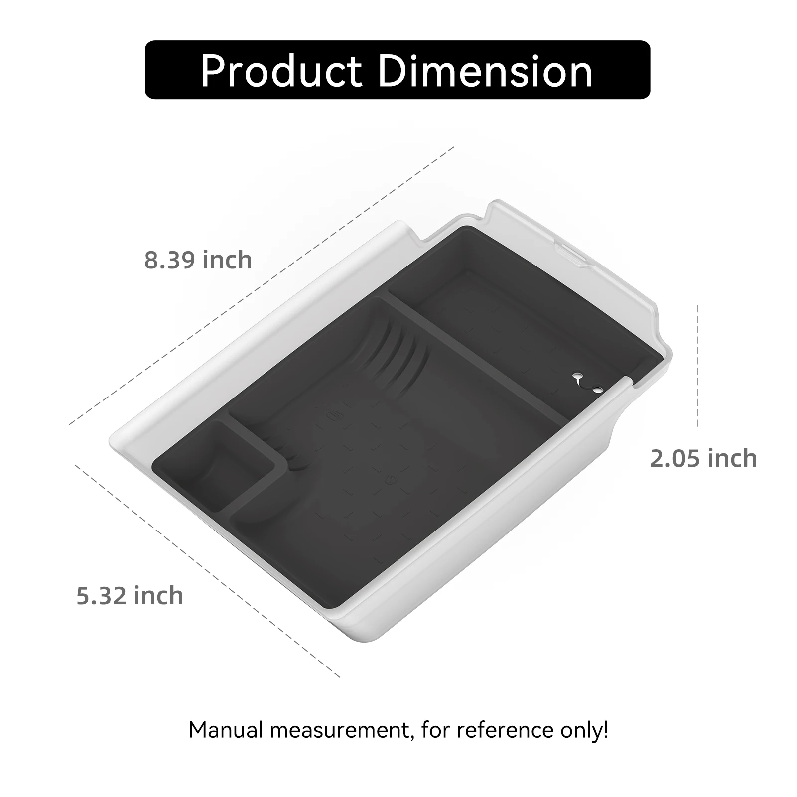 LUCKEASY for Kia Seltos 2026 Car Storage Box Interior Accessories Center Console Armrest Box Storage Organizer Case Tray