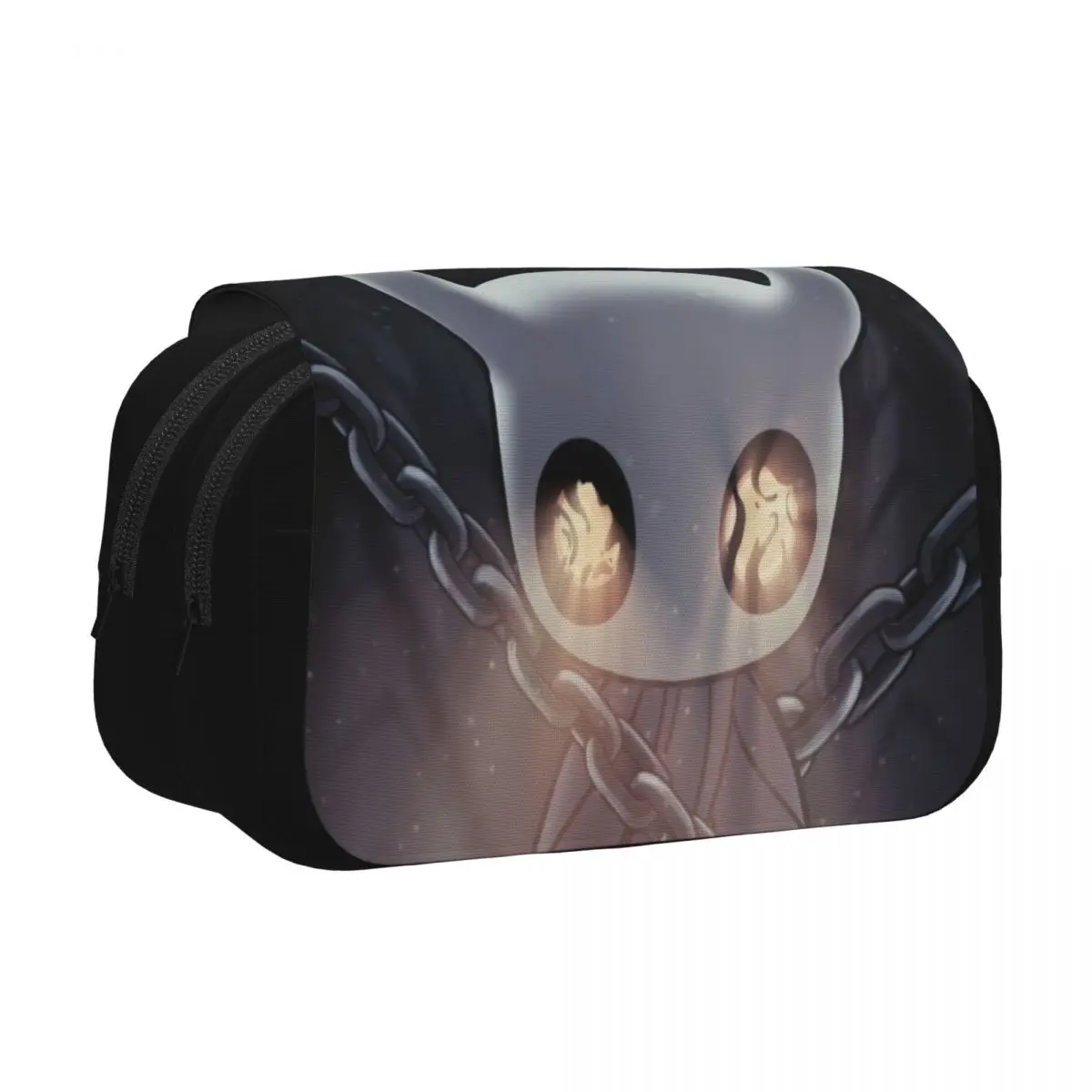 Double Clamshell Pen Case Hollow Knights Silksongs Art Pencil Pouch Pen for Girls Boys Bags Students School Zipper Stationery