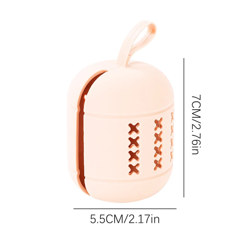 ポータブルシリコン収納バッグ,メイクアップスポンジ,エアクッション,ボックス,美容卵,透かし彫り,吊り下げデザイン,旅行