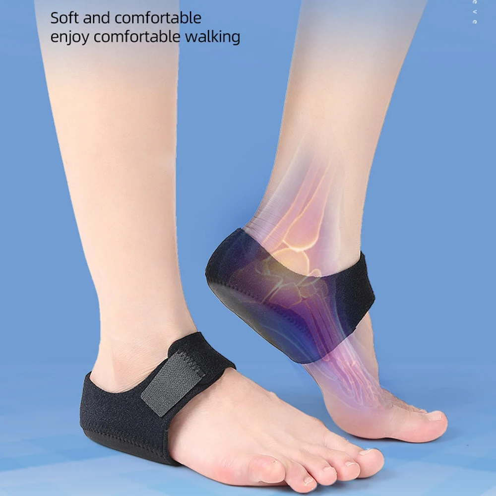 1 par plantar fasciitis calcanhar copos protetores de dor de calcanhar mangas almofadas suporte de calcanhar masculino mulher dor de calcanhar, calcanhar spur, saltos rachados