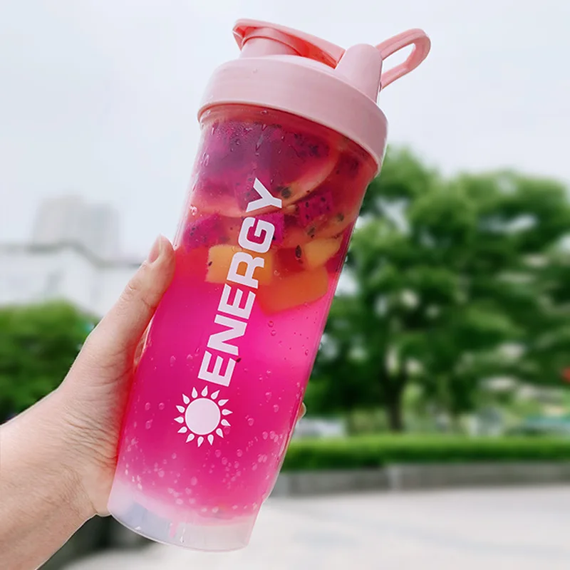 500/700ml Portable Shaker Bottle with Stirring Ball Is Perfect for Protein Shakes and Pre-workout Water Bottles without BPA