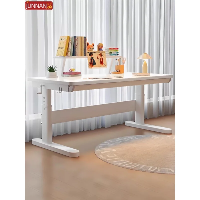 Primary school students' home writing desk children's study table new lifting  homework special solid wood