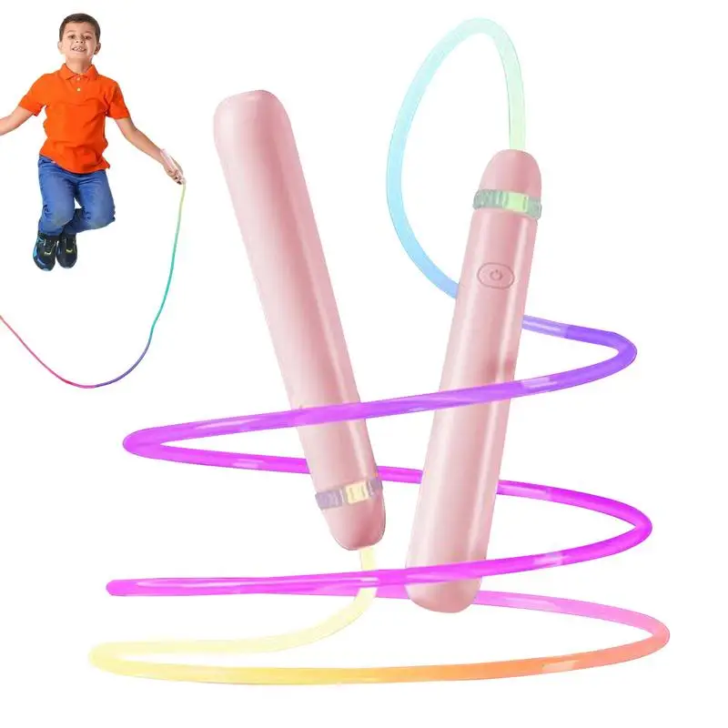 

Glowing Skipping Rope Exercise Colorful Jump Rope LED Flashing Sports Light Up Adjustable Luminous Toy For Boys And Girls