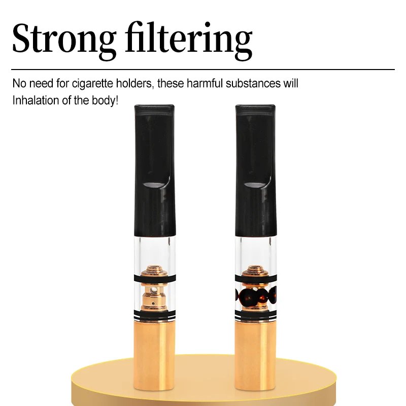 

5Pcs/Box Cigarette Holder Smoking Pipe Mouthpiece Tar Micro-pore Smoke Cleaning Cig Filter