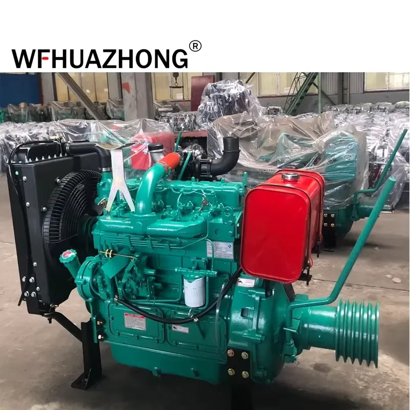 2026Factory Supply Engine for 4 Cylinder Stationary Machinery with Clutch and Pulley