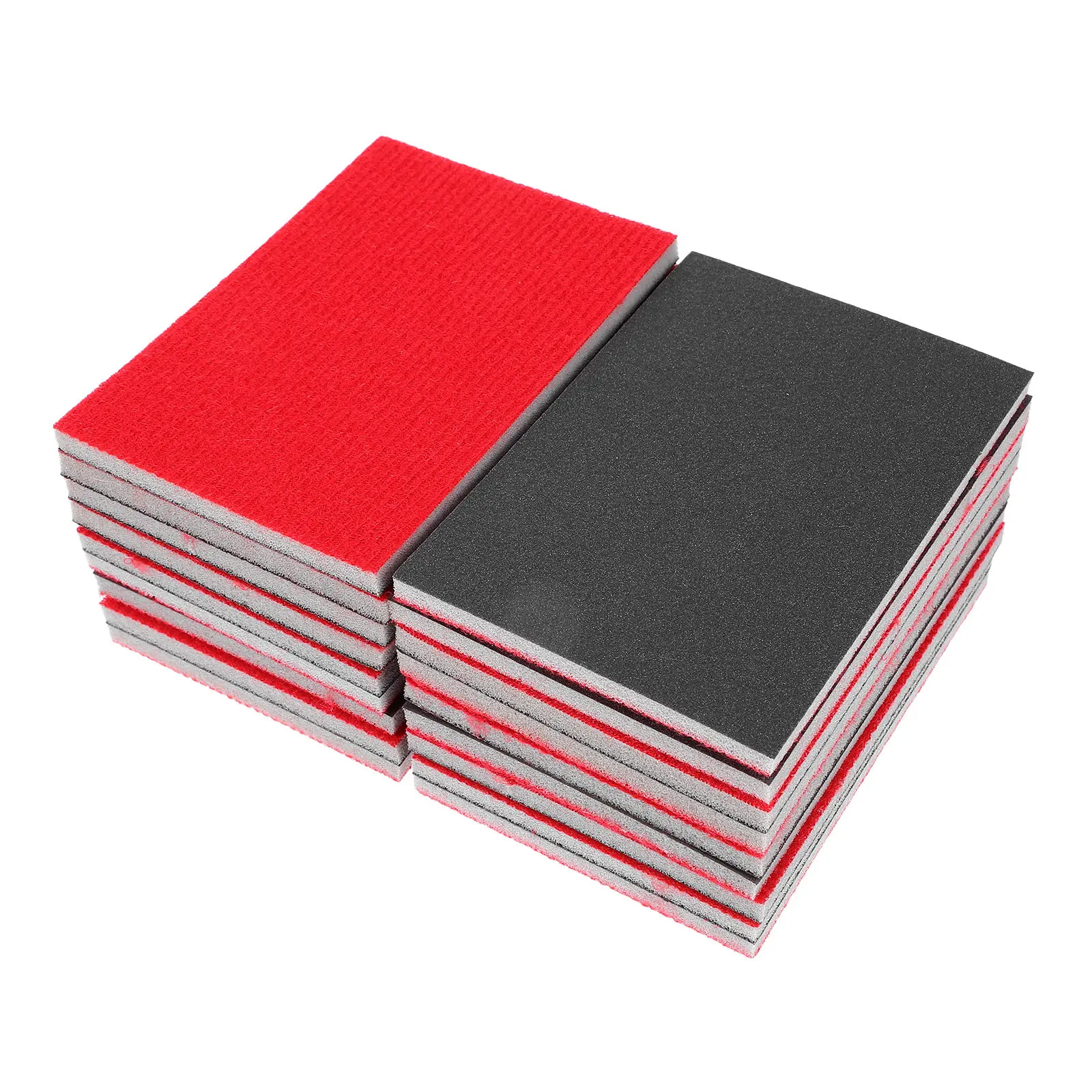 18Pcs Plastic Metal Sanding Block Wood For Auto Car Detail Sandpaper Polishing Sponge Assorted Grit