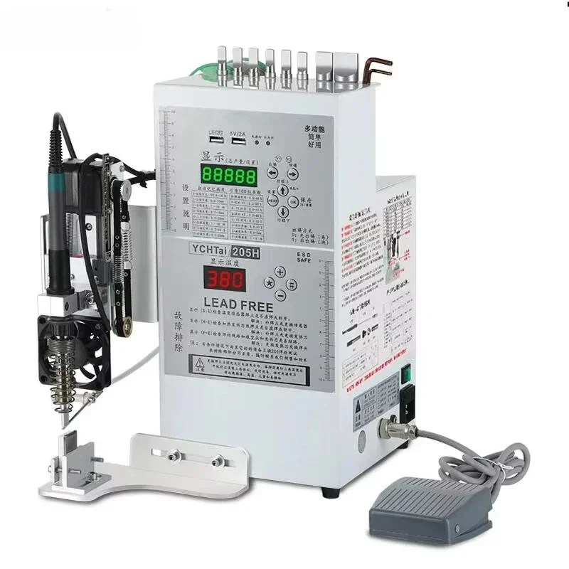 

Wire Soldering Machine Semi-Automatic Aviation Plug Switch Light Strip Circuit Board Light Bead Soldering Iron Head Pedal