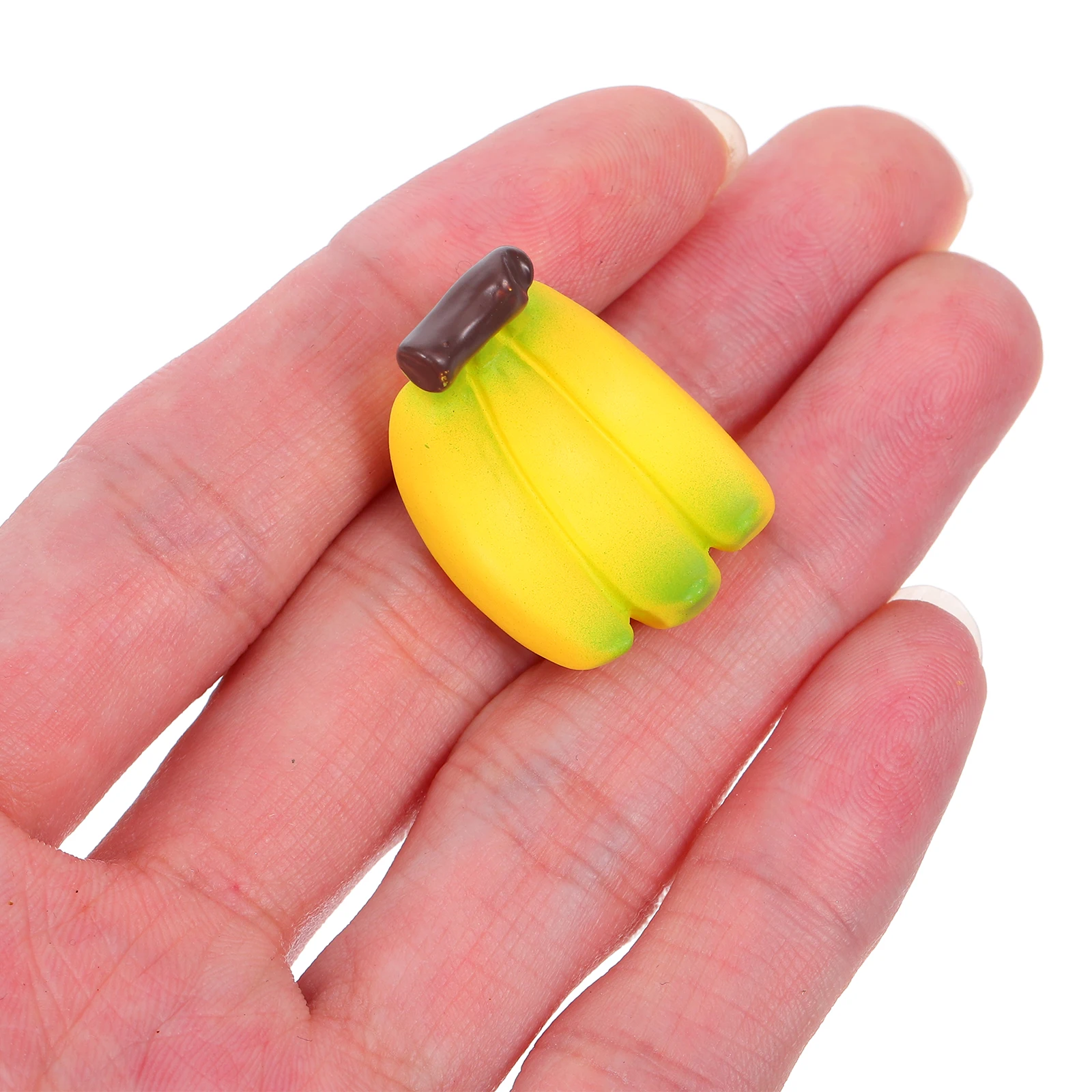

24 Pcs Simulated Banana Faux Food Mini Fruit Decor Miniature Dollhouse Decoration Accessories Toy Decorations Model