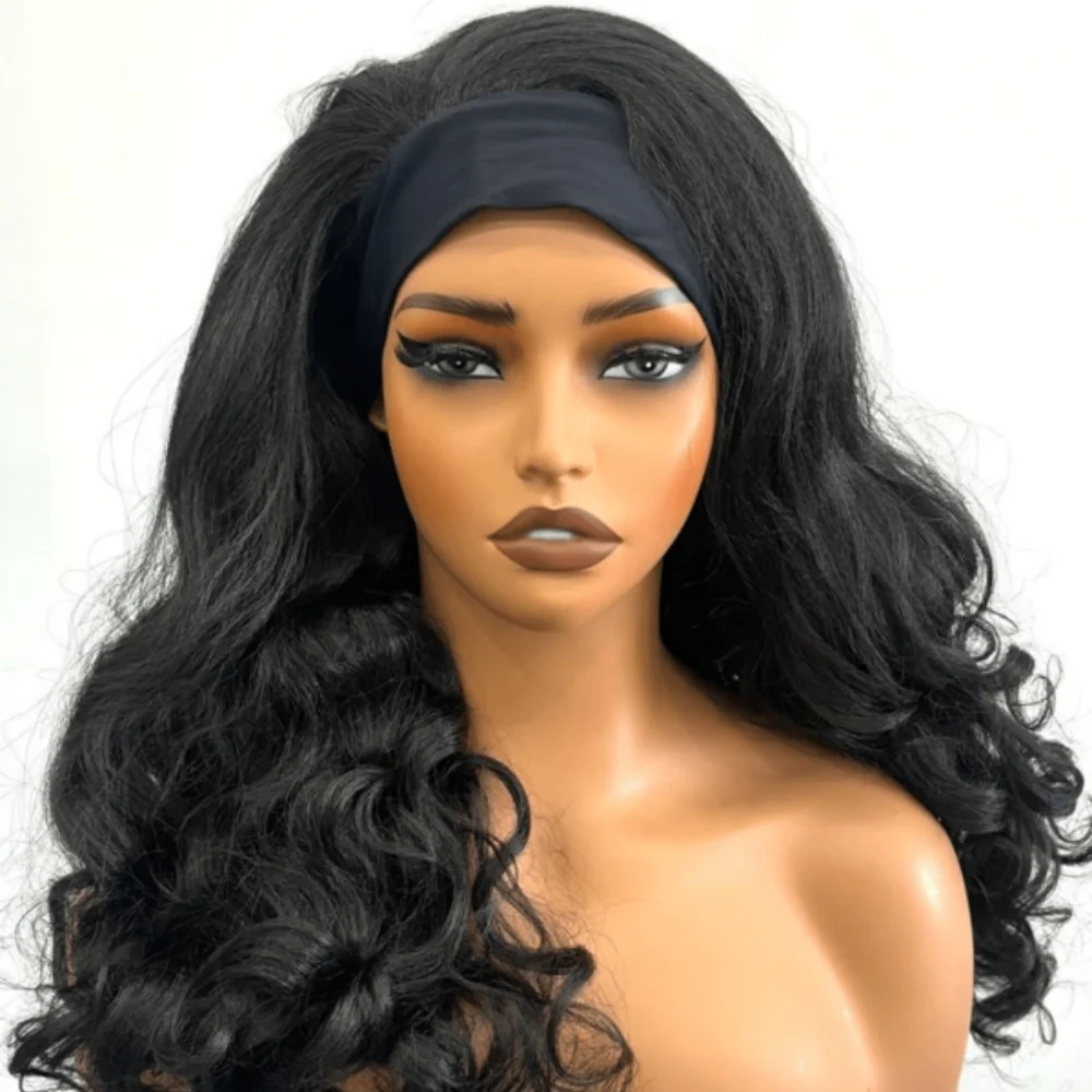 عقال شعر مستعار شعر الإنسان الجسم موجة 20 بوصة عقال الباروكات للنساء السود البرازيلي عذراء الشعر ارتداء والذهاب شعر مستعار غلويليس