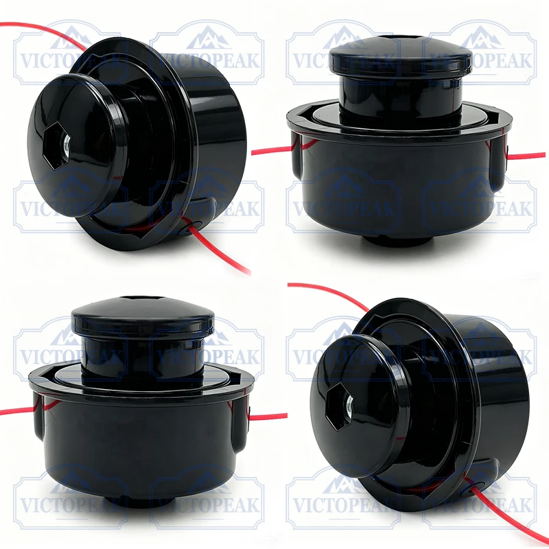 Universal Grass Trimmer Head 4 Pack M8x1.25mm Right Hand Thread Reel For Brush Cutter Lawn Edging Garden Tools Accessories