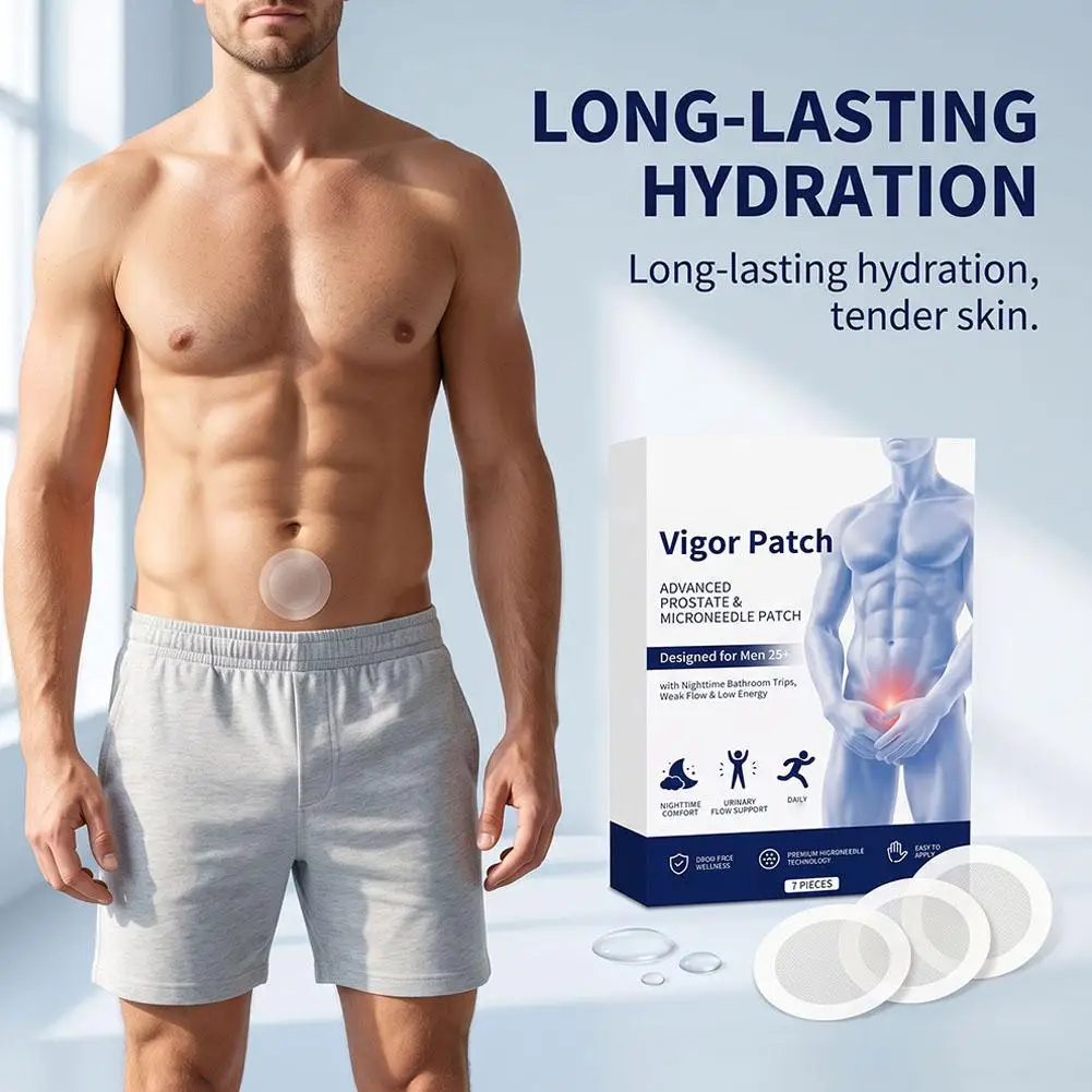 1-10Packs Vigor Patch Advanced Prostate & Microneedle Patches Skin-friendly Soothing Men's Body System Nighttime Comfort Gentle