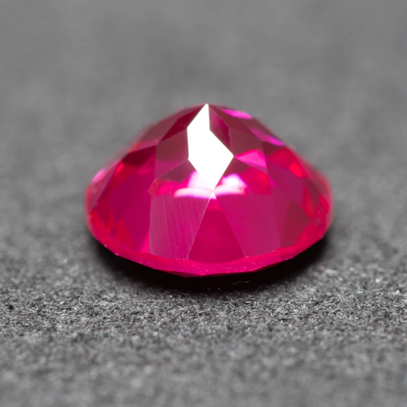 Top Lab Grown Ruby Circular Tourmaline VVS1 Perfect Charms Beads Diy for Jewelry Making Materials Selectable AGL Certificate